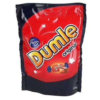 Fazer Dumle Original Chocolate Soft Chewy Toffee 120g - Soposopo