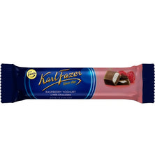 Fazer Karl Fazer Raspberry Yoghurt in Milk Chocolate 37g Bar - Soposopo