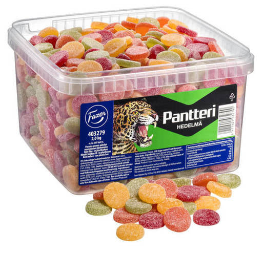 Fazer Pantteri Hedelma Fruit Licorice 2kg Box - Soposopo