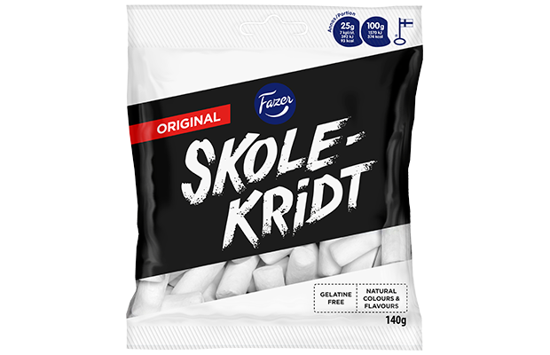 Fazer Skolekridt Liquorice 1 Pack of 140g - Soposopo