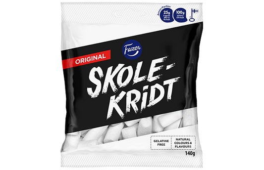 Fazer Skolekridt Liquorice 1 Pack of 140g - Soposopo
