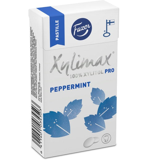 Fazer Xylimax Peppermint full xylitol pastilles 1 Box of 38g - Soposopo