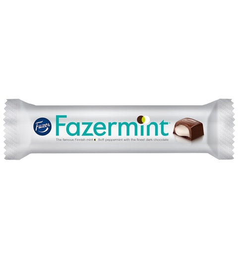 Fazer Fazermint filled dark Chocolate 1 bars of 41g - Soposopo