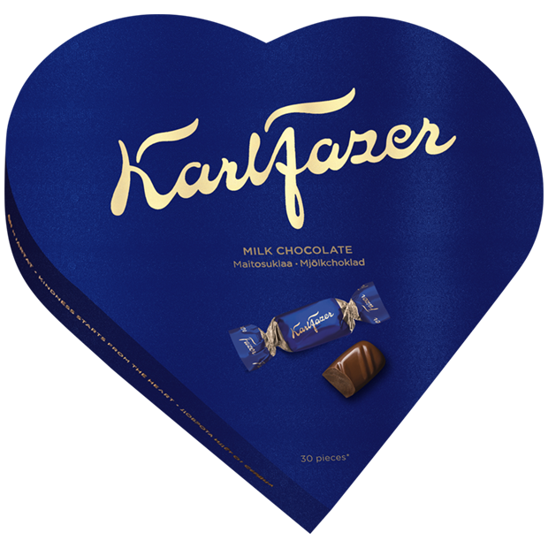 Fazer Karl Fazer Heart Chocolate 1 Box of 225g - Soposopo