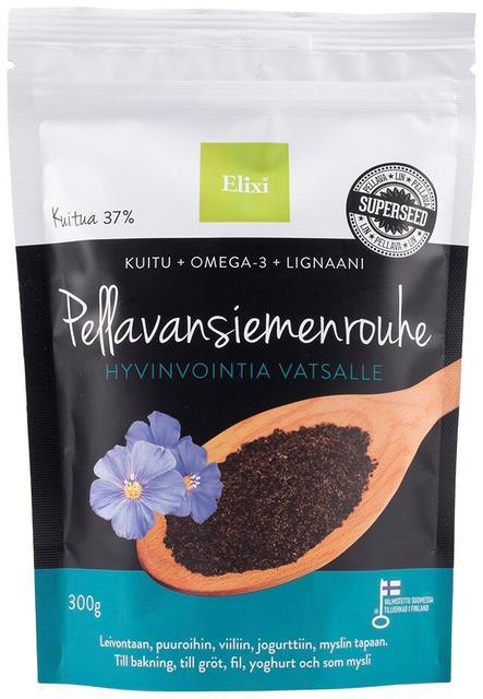Elixi Ground Flaxseed 300 g - Suomibox