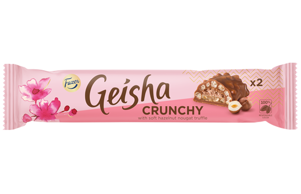 Fazer Geisha Crunchy Chocolate 1 bar of 50g - Soposopo