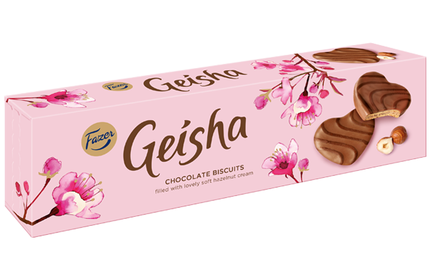 Fazer Geisha Chocolate with hazelnut cream Biscuits 1 Box of 100g - Soposopo