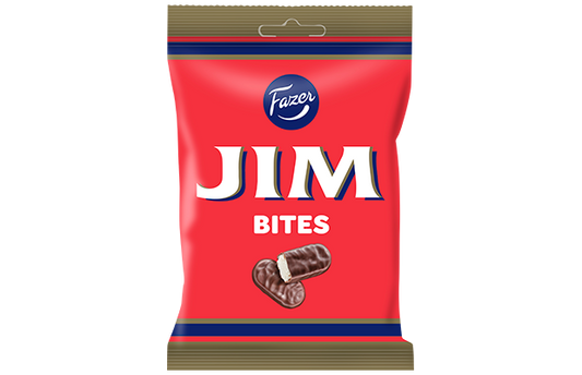 Fazer Jim Bites Chocolate 1 Pack of 94g - Soposopo
