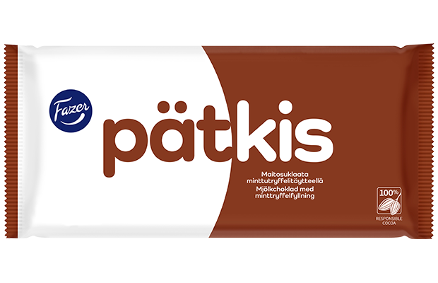 Fazer Pätkis Chocolate 1 bar of 121g - Soposopo