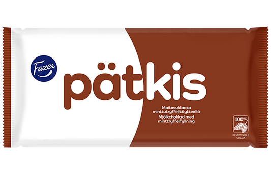 Fazer Pätkis Chocolate 1 bar of 121g - Soposopo